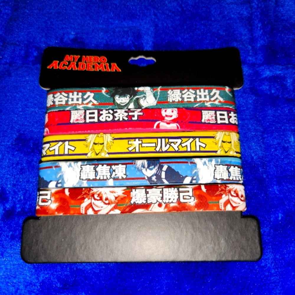 My Hero Academia Character Wristbands Set